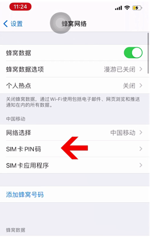 塘厦镇苹果14维修网分享如何给iPhone14的SIM卡设置密码 