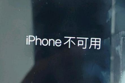 塘厦镇苹果服务网点分享锁屏界面显示“iPhone 不可用”如何解决 